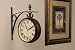 Wrought Iron Double Side Grand Central Station Wall Clock