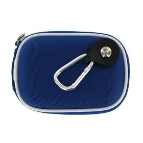 rooCASE Nylon Hard Shell (Dark Blue) Carrying Case with Memory Foam for Nikon Coolpix Digital Camera S3300 S4300 S6300 S9300 L26 P310