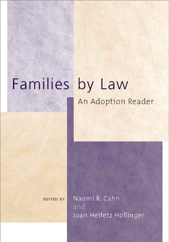 families by law an adoption reader