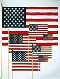 Cotton Hand-Held/Stick US Flags 4 in. x 6 in. ($ .40 x 12= $4.80 per 12 flags)