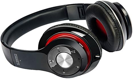 ACET Venture E-1515BLK Premium Bluetooth Over-Ear Headphones with MicroSD Slot, Assorted Colors