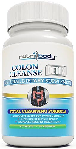 nutribody Colon Cleanse Detox - 15 Day Powerful Detoxification Formula. 100% Natural and Safe Ingredients including Oat, Alfalfa, Psyllium, Aloe Vera, Lactobacillus Acidophilus, Cascara Sagrada, Goldenseal, Bentonite. Eliminates Toxins and Waste from Your Body Gently and Helps to Lose Weight. No Hassle 100% Money Back Guarantee!