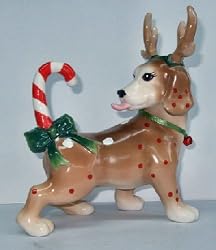 Amy Lacombe Whimsiclay Cat- Reindeer Dog Dash