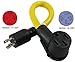 Conntek RV Generator Adapter with 30 Amp 4 Prong Locking Male Plug To RV 50 Amp Female Connector