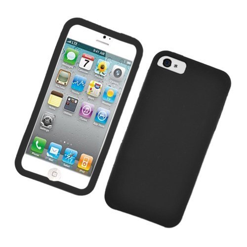 Black Silicone Soft Skin Gel Case Cover for Apple iPhone 5 Black Silicone Soft Skin Gel Case Cover for Apple iPhone 5