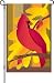 Outdoor Living : Fall Red Cardinal Garden Flag