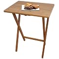 Klappbeistelltisch Beistelltisch Bambus Eckig Campingtisch 47x37x60