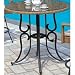 Alfresco Home Mackinac 42 Round Bar Table with Umbrella Hole