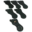 6 Black Toe Ring Foot Foam Displays Body Jewelry 7.5"