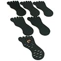 6 Black Toe Ring Foot Foam Displays Body Jewelry 7.5"