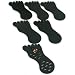 6 Black Toe Ring Foot Foam Displays Body Jewelry 7.5"