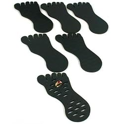 6 Black Toe Ring Foot Foam Displays Body Jewelry 7.5"
