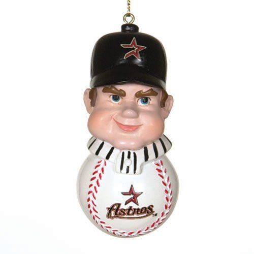 8 MLB Houston Astros Caucasian Slugger Christmas Ornaments