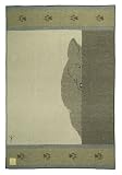 Faribault Mills Wolf 100% Virgin Wool Jacquard Blanket