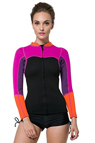 Womens Wetsuit Jacket 2MM Long Sleeve Top