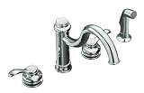 KOHLER K-12231-CP Fairfax High Spout Kitchen Sink Faucet, Polished Chrome