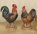ROOSTER & chicken kitchen decor SALT AND PEPPER SHAKERS