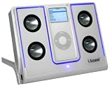 DreamGear i.Sound 4x Glow Foldable Speaker System for iPod nano 1G (White)