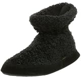  : ACORN Little Kid/Big Kid Shaggy Bootie,Black,2.5-3.5 M US Little Kid