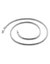 Sterling Silver Italian Snake Chain 2.2MM (16", 18" 20", 22", 24", 30" Lengths)
