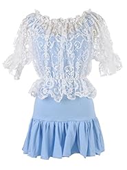 Scoop Neck 3/4 Sleeves Lace Sheer Peplum   Dress With Ruffles