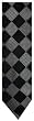 Men's Donald Trump Signature Collection Necktie Neck Tie Silk Black and Silver