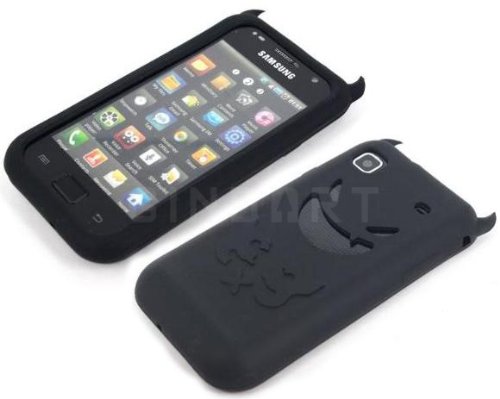 Halloween Devil Silicone Case Skin Samsung I9000 Galaxy S Black