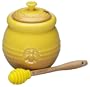 Le Creuset Stoneware 15-Ounce Honey Pot, Dijon