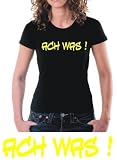 Produkt-Bild: ACH WAS ! Girly T-SHIRT schwarz / gelb
