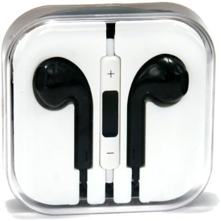 Zenotech Earpods High quality sound New Design Stereo Earphones Earbuds with Microphone for iPhone 6, 6 plus, 5,5s,5c iPads, iPods nano competible BNG(Black)