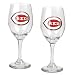 Cincinnati Reds MLB 2pc Wine Glass Set