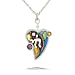 Judaic Chai (Life) & Heart Necklace #0402