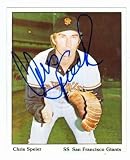 Chris Speier Autographed/Hand Signed Baseball Card 1976 SSPC Puzzle Back (San Francisco Giants) (67)