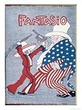 Uncle Sam Intervenes in Mexico World Culture Giclee Poster Print by Auguste Roubille, 18x24