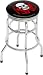 Flaming Skull Double Ring and Chrome Seat Ring with Swivel Barstool