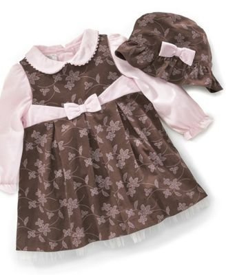 Childrens Toyshop  Apparel : Little Bitty Baby Girl 3 piece Corduory Jumper