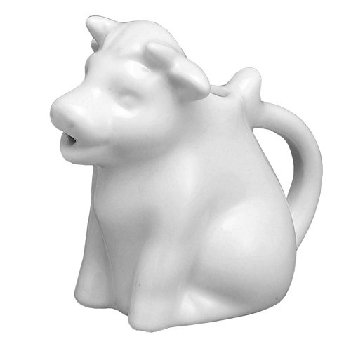 HIC Porcelain 2 oz Mini Sitting Cow Creamer, 1 ea On Sale