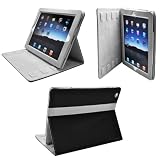 CrazyOnDigital 2-Tone Designer Leather Case Cover with stand and Sleep/Wakeup support for