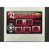 Georgia Bulldogs UGA NCAA Scoreboard Desk & Alarm Clock