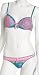 DOLLHOUSE Women's Micro Argyle Print Bra And Thong - 550226Dh