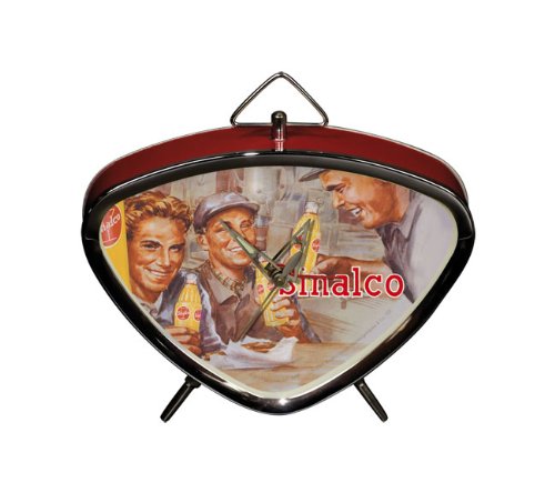 SINALCO BRAUSE LIMONADE BAUARBEITER NOSTALGISCHER KULTWECKER WECKER UHRWERK UHR NOSTALGIE