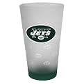 New York Jets Frosted Pint Glasses Set of 2