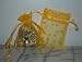 3x4 Tulle Polka Dots Wedding Favor Gift Bags/Pouches - Golden Yellow (10 Bags)