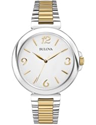 Bulova Womens 98L194 Analog Display Japanese Quartz Two Tone Watch