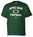 Notre Dame Fighting Irish adidas Green Notre Dame Football T-Shirt