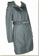 Rainforest - Women's Long Belted Hooded Trench Coat (available in black, white, or red)
