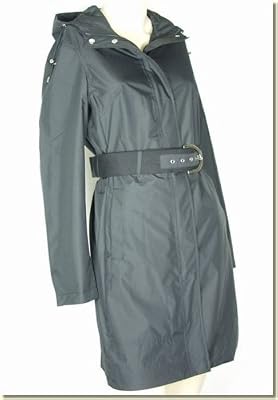 Rainforest - Women's Long Belted Hooded Trench Coat (available in black, white, or red)