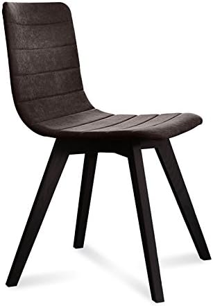 Domitalia Flexa Dining Chair in Flirt Brown and Anthracite