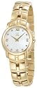 ESQ by Movado MUSE gold-plated stainless steel plastic bracelet white mother-of-pearl dial watch #07101348