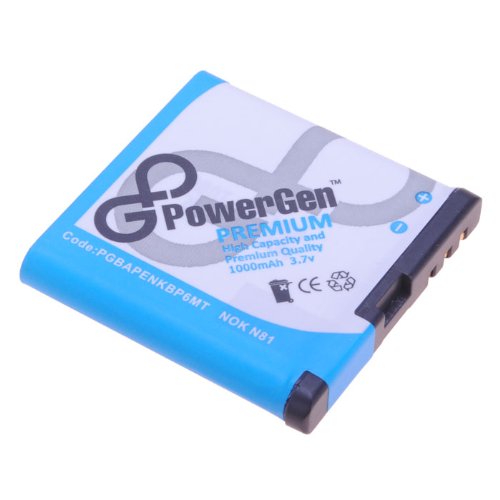 1000mAh PG Premium Battery for Nokia BP-6MT N81, N82, E51,